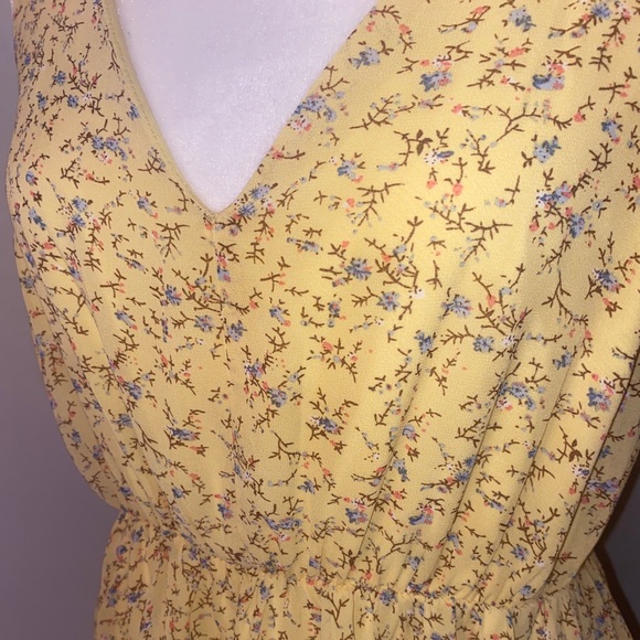 💛🌷yellow tiered midi dress - Picture 3 of 7